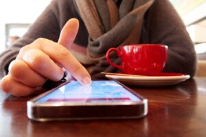 scrolling on iPhone