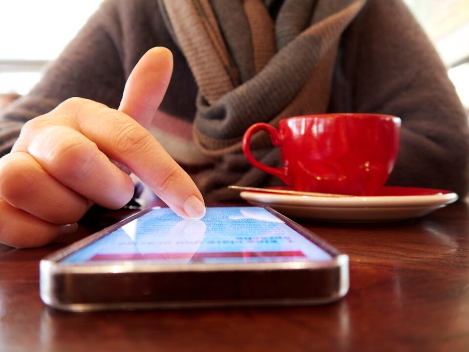 scrolling on iPhone