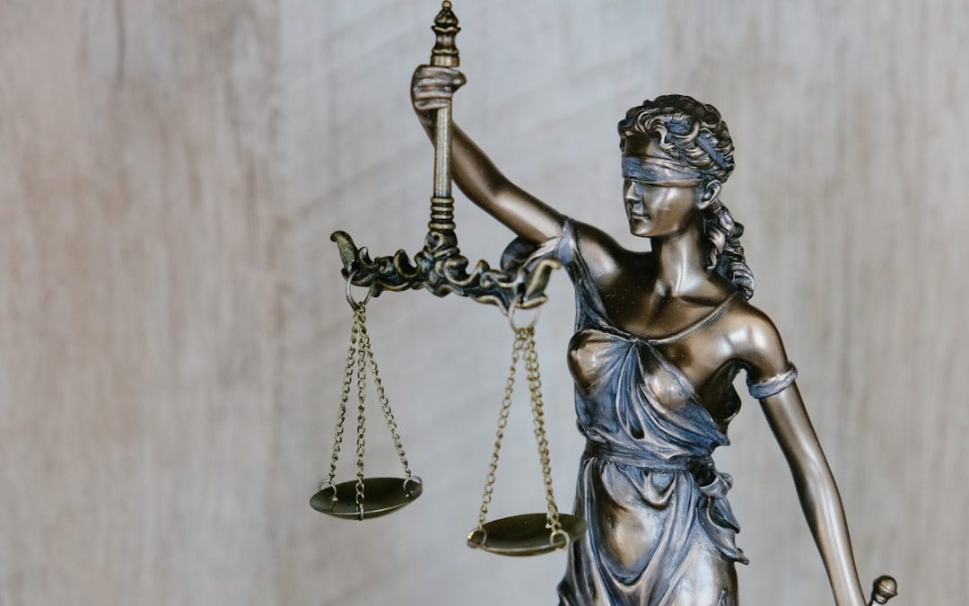 Lady Justice sculpture