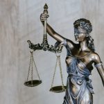 Lady Justice sculpture