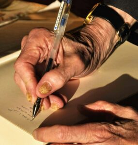 Elder hands
