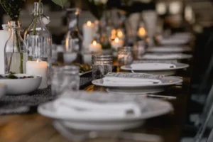 Dinner party settings